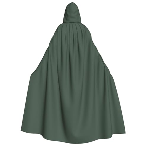 Apbdffjnf (Celandinebqc Green) Print Erwachsene Dicker Kapuzenumhang Unisex Umhang mit Kapuze, Halloween Kapuzenumhang für Damen und Herren, weich und elastisch von Apbdffjnf
