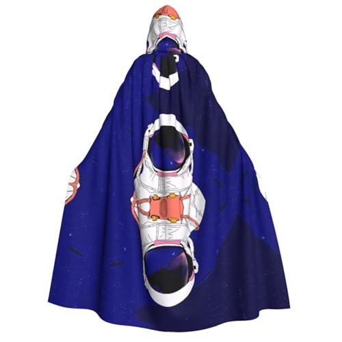 Apbdffjnf (Cooler Mann in Galaxie) Druck Erwachsene Dicker Kapuzenumhang Unisex Umhang mit Kapuze Halloween Kapuzenumhang für Damen Herren Weich und Elastisch von Apbdffjnf