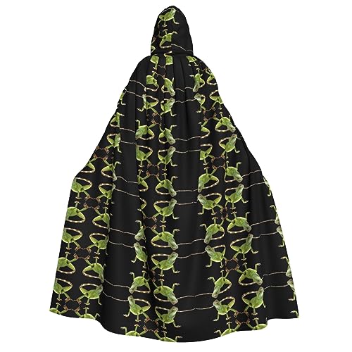 Apbdffjnf (Lizard HD) Print Erwachsene Dicker Kapuzenumhang Unisex Umhang mit Kapuze Halloween Kapuzenumhang für Damen Herren Weich und Elastisch von Apbdffjnf
