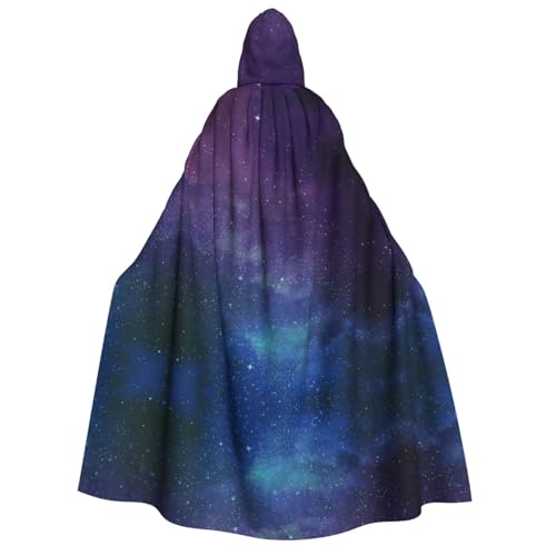 Apbdffjnf (Universum mit Sternen und Galaxie Interstellar) Druck Erwachsene Dicker Kapuzenumhang Unisex Umhang mit Kapuze Halloween Kapuzenumhang für Damen Herren Weich und Elastisch von Apbdffjnf