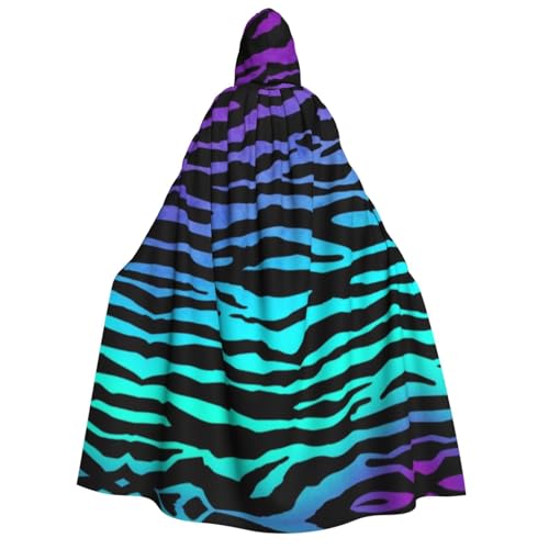 Apbdffjnf (Violett, Blau, Grün, Camouflage, Zebrastreifen) Druck, Erwachsene, dicker Kapuzenumhang mit Kapuze, Unisex, Umhang mit Kapuze, für Damen und Herren, weich und elastisch von Apbdffjnf