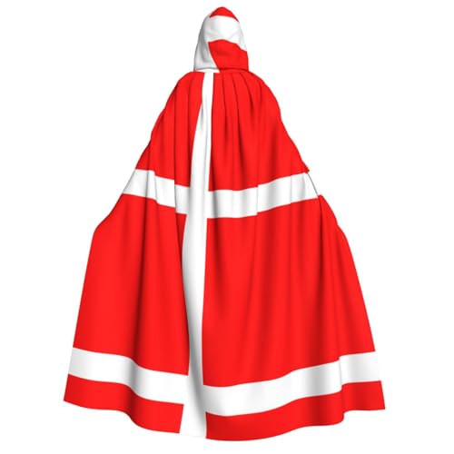Apbdffjnf Dänemark Dänische Flagge, Druck, Erwachsene, dicker Kapuzenumhang, Unisex, Umhang mit Kapuze, Halloween-Kapuzenumhang für Damen und Herren, weich und elastisch Apbdffjnf Dänemark Dänische Flagge, Druck, Erwachsene, dicker Kapuzenumhang, Unisex, Umhang mit Kapuze, Halloween-Kapuzenumhang für Damen und Herren, weich und elastisch von Apbdffjnf