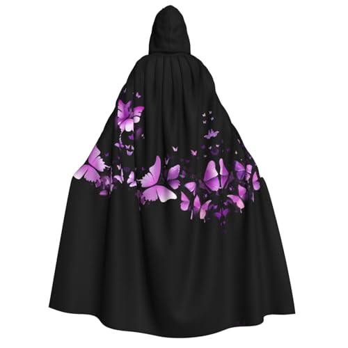 Apbdffjnf Dicker Kapuzenumhang für Erwachsene, Schmetterlingsmotiv, Unisex, Umhang mit Kapuze, Halloween-Kapuzenumhang für Damen und Herren, weich und elastisch Apbdffjnf Dicker Kapuzenumhang für Erwachsene, Schmetterlingsmotiv, Unisex, Umhang mit Kapuze, Halloween-Kapuzenumhang für Damen und Herren, weich und elastisch von Apbdffjnf