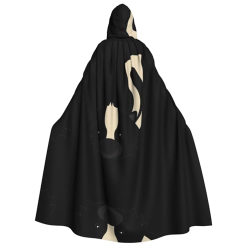 Apbdffjnf Dicker Kapuzenumhang für Erwachsene, Unisex, mit Kapuze, Halloween-Kapuzenumhang für Damen und Herren, weich und elastisch von Apbdffjnf