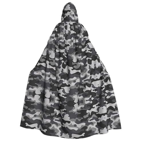 Apbdffjnf Dicker Kapuzenumhang für Erwachsene, abstrakter Camouflage-Aufdruck, Unisex, Umhang mit Kapuze, Halloween-Kapuzenumhang für Damen und Herren, weich und elastisch von Apbdffjnf