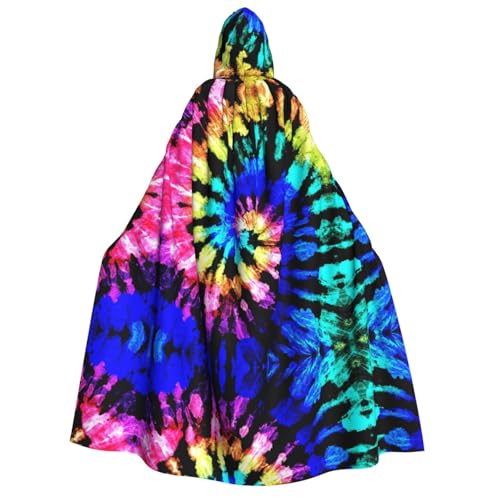 Apbdffjnf Dicker Kapuzenumhang für Erwachsene, exotischer Tribe, Batik-Stil, Unisex, Umhang mit Kapuze, Halloween-Kapuzenumhang für Damen und Herren, weich und elastisch von Apbdffjnf