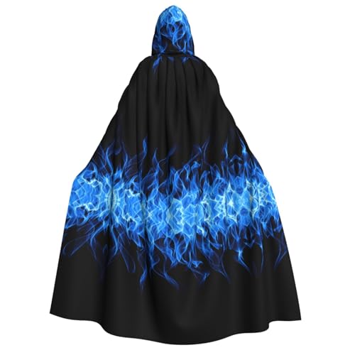 Apbdffjnf Dicker Kapuzenumhang für Erwachsene, mit blauer Flamme, Unisex, Umhang mit Kapuze, Halloween-Kapuzenumhang für Damen und Herren, weich und elastisch Apbdffjnf Dicker Kapuzenumhang für Erwachsene, mit blauer Flamme, Unisex, Umhang mit Kapuze, Halloween-Kapuzenumhang für Damen und Herren, weich und elastisch von Apbdffjnf