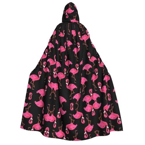 Apbdffjnf Dicker Kapuzenumhang für Erwachsene, mit niedlichem rosa Flamingos, Unisex, Umhang mit Kapuze, Halloween-Kapuzenumhang für Damen und Herren, weich und elastisch Apbdffjnf Dicker Kapuzenumhang für Erwachsene, mit niedlichem rosa Flamingos, Unisex, Umhang mit Kapuze, Halloween-Kapuzenumhang für Damen und Herren, weich und elastisch von Apbdffjnf