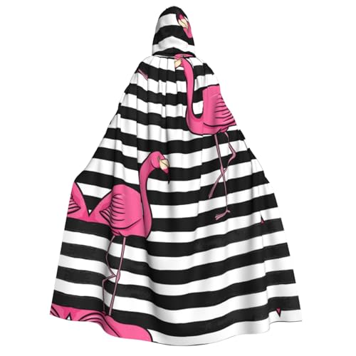 Apbdffjnf Dicker Kapuzenumhang für Erwachsene, rosa Flamingo, Unisex, Umhang mit Kapuze, Halloween-Kapuzenumhang für Damen und Herren, weich und elastisch Apbdffjnf Dicker Kapuzenumhang für Erwachsene, rosa Flamingo, Unisex, Umhang mit Kapuze, Halloween-Kapuzenumhang für Damen und Herren, weich und elastisch von Apbdffjnf