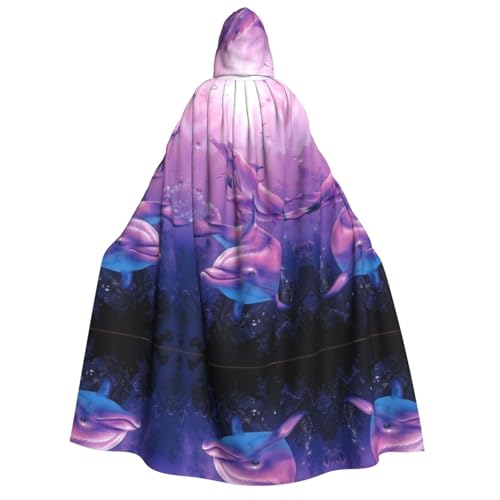 Apbdffjnf Dicker Kapuzenumhang mit Delfin-Kunstdruck, Unisex, Umhang mit Kapuze, Halloween-Kapuzenumhang für Damen und Herren, weich und elastisch Apbdffjnf Dicker Kapuzenumhang mit Delfin-Kunstdruck, Unisex, Umhang mit Kapuze, Halloween-Kapuzenumhang für Damen und Herren, weich und elastisch von Apbdffjnf