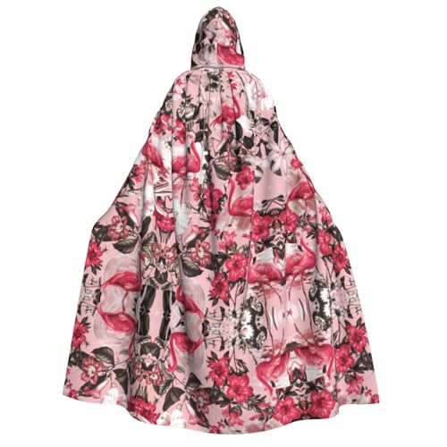 Apbdffjnf Dicker Kapuzenumhang mit Flamingo-Blumendruck, Unisex, Umhang mit Kapuze, Halloween-Kapuzenumhang für Damen und Herren, weich und elastisch Apbdffjnf Dicker Kapuzenumhang mit Flamingo-Blumendruck, Unisex, Umhang mit Kapuze, Halloween-Kapuzenumhang für Damen und Herren, weich und elastisch von Apbdffjnf