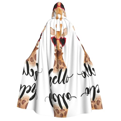 Apbdffjnf Dicker Kapuzenumhang mit Giraffen-Aufdruck, Unisex, Umhang mit Kapuze, Halloween-Kapuzenumhang für Damen und Herren, weich und elastisch Apbdffjnf Dicker Kapuzenumhang mit Giraffen-Aufdruck, Unisex, Umhang mit Kapuze, Halloween-Kapuzenumhang für Damen und Herren, weich und elastisch von Apbdffjnf