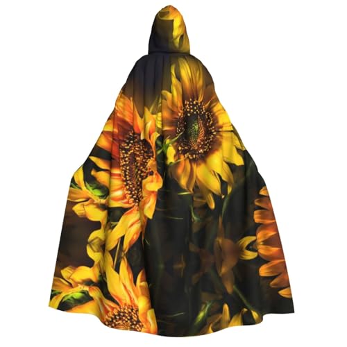 Apbdffjnf Dicker Kapuzenumhang mit Kapuze, Unisex, Motiv: orangefarbene Sonnenblumen, mit Kapuze, für Damen und Herren, weich und elastisch Apbdffjnf Dicker Kapuzenumhang mit Kapuze, Unisex, Motiv: orangefarbene Sonnenblumen, mit Kapuze, für Damen und Herren, weich und elastisch von Apbdffjnf