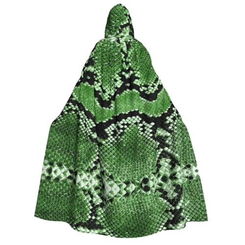 Apbdffjnf Dicker Kapuzenumhang mit Kapuze, Unisex, Schlangenleder-Druck, für Damen, Herren, weich und elastisch Apbdffjnf Dicker Kapuzenumhang mit Kapuze, Unisex, Schlangenleder-Druck, für Damen, Herren, weich und elastisch von Apbdffjnf