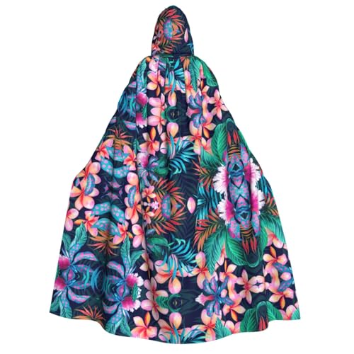 Apbdffjnf Dicker Kapuzenumhang mit Kapuze für Erwachsene, mit tropischer Blume, Unisex, Umhang mit Kapuze, Halloween-Kapuzenumhang für Damen und Herren, weich und elastisch Apbdffjnf Dicker Kapuzenumhang mit Kapuze für Erwachsene, mit tropischer Blume, Unisex, Umhang mit Kapuze, Halloween-Kapuzenumhang für Damen und Herren, weich und elastisch von Apbdffjnf