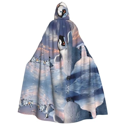 Apbdffjnf Dicker Kapuzenumhang mit Kapuze und Aufdruck "Happy Penguin", Unisex, mit Kapuze, Halloween-Kapuzenumhang für Damen und Herren, weich und elastisch Apbdffjnf Dicker Kapuzenumhang mit Kapuze und Aufdruck "Happy Penguin", Unisex, mit Kapuze, Halloween-Kapuzenumhang für Damen und Herren, weich und elastisch von Apbdffjnf
