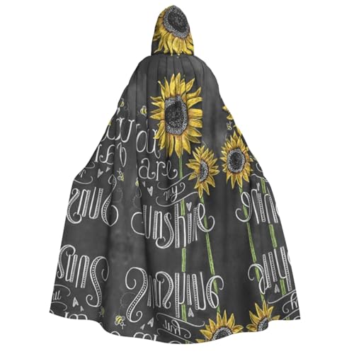 Apbdffjnf Dicker Kapuzenumhang mit Kapuze und Aufschrift "You are my sunflower", Unisex, mit Kapuze, Halloween-Kapuzenumhang für Damen und Herren, weich und elastisch Apbdffjnf Dicker Kapuzenumhang mit Kapuze und Aufschrift "You are my sunflower", Unisex, mit Kapuze, Halloween-Kapuzenumhang für Damen und Herren, weich und elastisch von Apbdffjnf