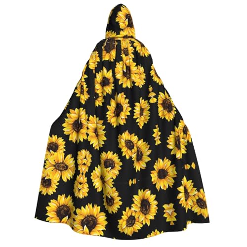 Apbdffjnf Dicker Kapuzenumhang mit Sonnenblumen-Aufdruck, Unisex, Umhang mit Kapuze, Halloween-Kapuzenumhang für Damen und Herren, weich und elastisch Apbdffjnf Dicker Kapuzenumhang mit Sonnenblumen-Aufdruck, Unisex, Umhang mit Kapuze, Halloween-Kapuzenumhang für Damen und Herren, weich und elastisch von Apbdffjnf