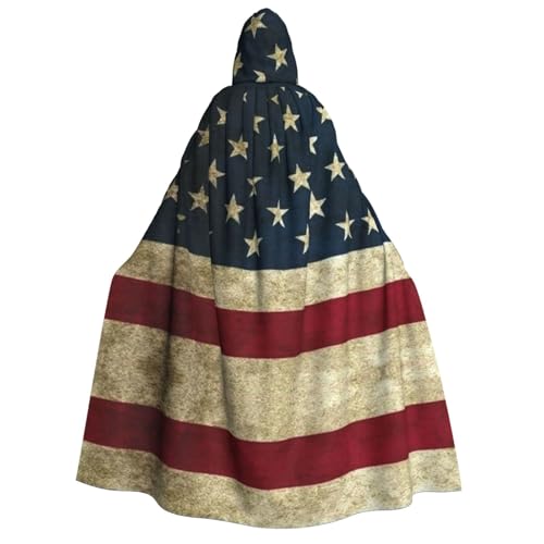 Apbdffjnf Dicker Kapuzenumhang mit amerikanischer Flagge, Unisex, Umhang mit Kapuze, Halloween-Kapuzenumhang für Damen und Herren, weich und elastisch Apbdffjnf Dicker Kapuzenumhang mit amerikanischer Flagge, Unisex, Umhang mit Kapuze, Halloween-Kapuzenumhang für Damen und Herren, weich und elastisch von Apbdffjnf