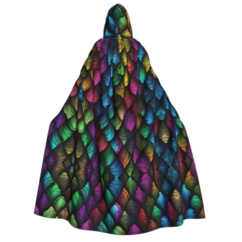 Apbdffjnf Erwachsenen-Umhang mit Drachen-Schuppen-Aufdruck, dicker Kapuzenumhang mit Kapuze, Unisex, Umhang mit Kapuze, Halloween-Kapuzenumhang für Damen und Herren, weich und elastisch Apbdffjnf Erwachsenen-Umhang mit Drachen-Schuppen-Aufdruck, dicker Kapuzenumhang mit Kapuze, Unisex, Umhang mit Kapuze, Halloween-Kapuzenumhang für Damen und Herren, weich und elastisch von Apbdffjnf