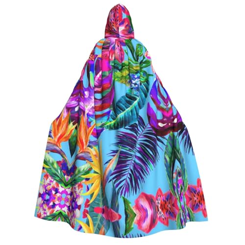 Apbdffjnf Erwachsenen-Umhang mit dicker Kapuze, rosa Blume, tropische Pflanze, Unisex, Umhang mit Kapuze, Halloween-Kapuzenumhang für Damen und Herren, weich und elastisch Apbdffjnf Erwachsenen-Umhang mit dicker Kapuze, rosa Blume, tropische Pflanze, Unisex, Umhang mit Kapuze, Halloween-Kapuzenumhang für Damen und Herren, weich und elastisch von Apbdffjnf