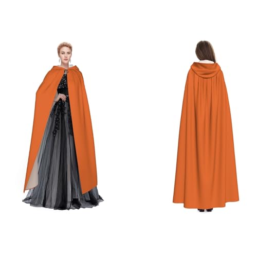 Apbdffjnf Geheimnisvoller Kapuzenumhang für Erwachsene (rote Keramik) für Halloween, Party, Weihnachten, Cosplay von Apbdffjnf