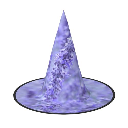 Apbdffjnf Halloween-Hexenhut, spitzer Hexenhut, Lavendelfarben, Blumendruck, Kostümzubehör für Halloween-Party-Dekoration Apbdffjnf Halloween-Hexenhut, spitzer Hexenhut, Lavendelfarben, Blumendruck, Kostümzubehör für Halloween-Party-Dekoration von Apbdffjnf