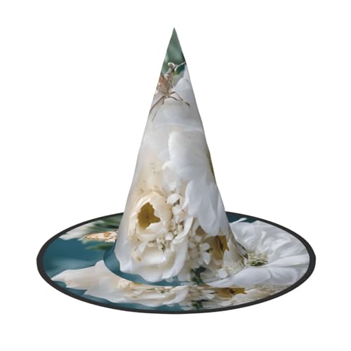 Apbdffjnf Halloween-Hexenhut mit Blumen- und Schmetterlingsdruck, spitzer Hexenhut, Kostümzubehör für Halloween-Party-Dekoration Apbdffjnf Halloween-Hexenhut mit Blumen- und Schmetterlingsdruck, spitzer Hexenhut, Kostümzubehör für Halloween-Party-Dekoration von Apbdffjnf