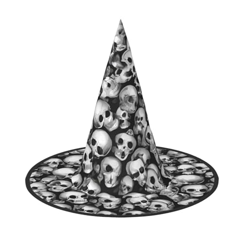 Apbdffjnf Haufen Fußbälle Druck Halloween Hexenhut Spitzer Hexenhut Kostüm Zubehör für Halloween Party Dekoration von Apbdffjnf