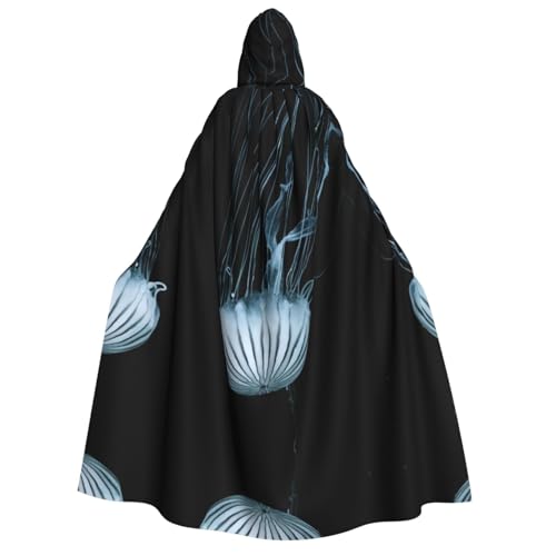 Apbdffjnf Jellyfish-Aufdruck, Erwachsenen-Umhang, dicker Kapuzenumhang, Unisex, Umhang mit Kapuze, Halloween-Kapuzenumhang für Damen und Herren, weich und elastisch Apbdffjnf Jellyfish-Aufdruck, Erwachsenen-Umhang, dicker Kapuzenumhang, Unisex, Umhang mit Kapuze, Halloween-Kapuzenumhang für Damen und Herren, weich und elastisch von Apbdffjnf