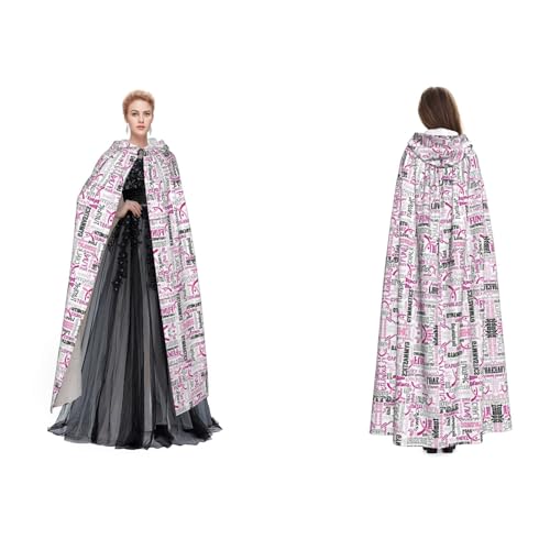 Apbdffjnf Kapuzenumhang für Erwachsene, Gymnastik, Rosa, für Halloween, Kostümparty, Weihnachten, Cosplay von Apbdffjnf