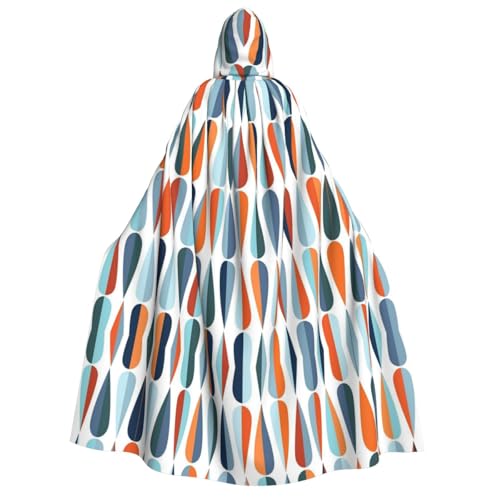 Apbdffjnf Moderner Retro- und Tropfenformen-Umhang für Erwachsene, dicker Kapuzenumhang, Unisex, Umhang mit Kapuze, Halloween-Kapuzenumhang für Damen und Herren, weich und elastisch Apbdffjnf Moderner Retro- und Tropfenformen-Umhang für Erwachsene, dicker Kapuzenumhang, Unisex, Umhang mit Kapuze, Halloween-Kapuzenumhang für Damen und Herren, weich und elastisch von Apbdffjnf