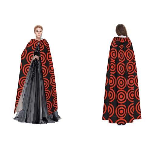 Apbdffjnf Mysteriöser Kapuzenumhang für Erwachsene, bedruckt, für Halloween, Party, Weihnachten, Cosplay von Apbdffjnf