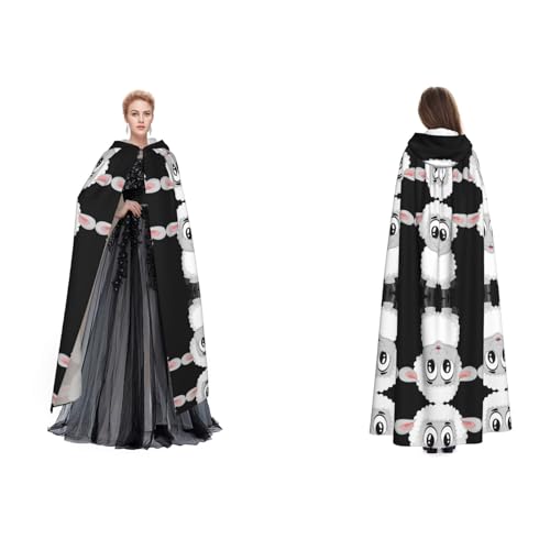 Apbdffjnf Mysteriöser Kapuzenumhang für Erwachsene (Amb) für Halloween, Party, Weihnachten, Cosplay von Apbdffjnf