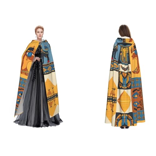 Apbdffjnf Mysteriöser Kapuzenumhang für Erwachsene (Ancient Egypt Tribe Serie) für Halloween, Party, Weihnachten, Cosplay von Apbdffjnf