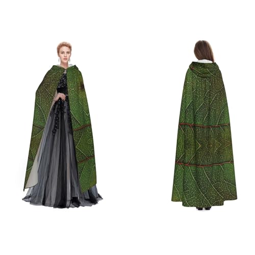 Apbdffjnf Mysteriöser Umhang mit Kapuze für Erwachsene, bedruckt, für Halloween, Party, Weihnachten, Cosplay von Apbdffjnf