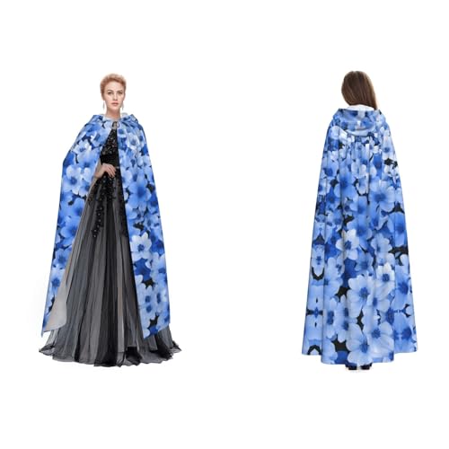 Apbdffjnf Mysteriöser Umhang mit Kapuze für Erwachsene, bedruckt, für Halloween, Party, Weihnachten, Cosplay von Apbdffjnf