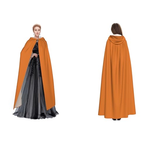 Apbdffjnf Mysteriöser Umhang mit Kapuze für Erwachsene (Chamois-Braun) für Halloween, Party, Weihnachten, Cosplay von Apbdffjnf