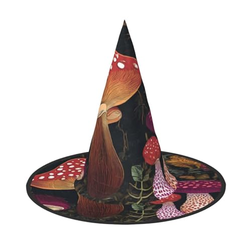 Apbdffjnf Pilzdruck Halloween Hexenhut Spitzer Hexenhut Kostüm Zubehör für Halloween Party Dekoration Apbdffjnf Pilzdruck Halloween Hexenhut Spitzer Hexenhut Kostüm Zubehör für Halloween Party Dekoration von Apbdffjnf