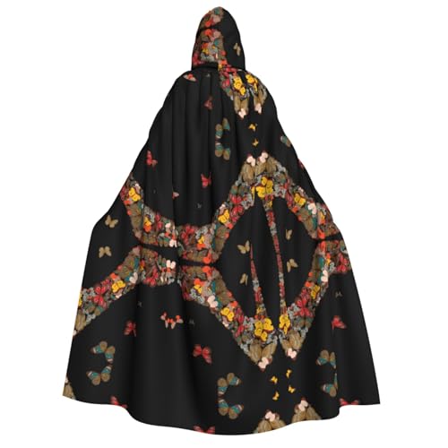 Apbdffjnf Schmetterlings-Umhang mit hohem Absatz, für Erwachsene, dicker Kapuzenumhang, Unisex, Umhang mit Kapuze, Halloween-Kapuzenumhang für Damen und Herren, weich und elastisch von Apbdffjnf