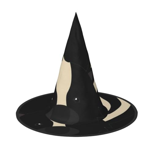 Apbdffjnf Stinktier Druck Halloween Hexenhut Spitz Hexenhut Kostüm Zubehör für Halloween Party Dekoration von Apbdffjnf