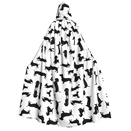 Apbdffjnf Umhang mit Dackel-Aufdruck für Erwachsene, dick, Unisex, Umhang mit Kapuze, Halloween-Kapuzenumhang für Damen und Herren, weich und elastisch Apbdffjnf Umhang mit Dackel-Aufdruck für Erwachsene, dick, Unisex, Umhang mit Kapuze, Halloween-Kapuzenumhang für Damen und Herren, weich und elastisch von Apbdffjnf