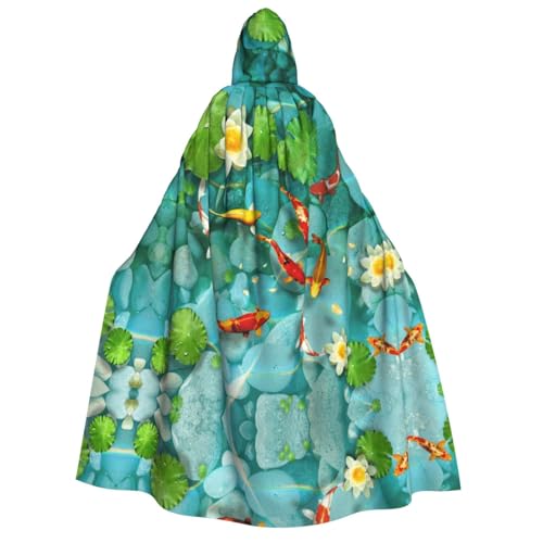 Apbdffjnf Umhang mit Kapuze, japanischer hübscher roter Karpfenfisch-Druck, für Erwachsene, dick, Unisex, Umhang mit Kapuze, Halloween-Kapuzenumhang für Damen und Herren, weich und elastisch Apbdffjnf Umhang mit Kapuze, japanischer hübscher roter Karpfenfisch-Druck, für Erwachsene, dick, Unisex, Umhang mit Kapuze, Halloween-Kapuzenumhang für Damen und Herren, weich und elastisch von Apbdffjnf