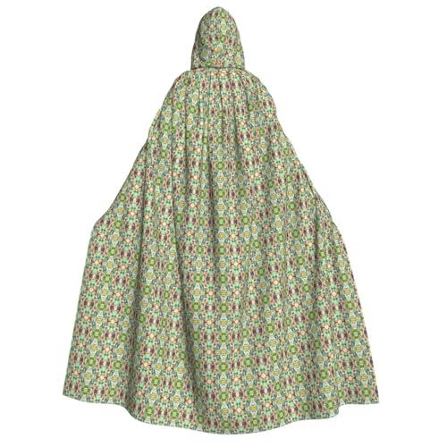 Apbdffjnf Umhang mit Kapuze (Toukane, Papageien, Palmenblätter), bedruckt, für Erwachsene, dicker Kapuzenumhang mit Kapuze, Unisex, Umhang mit Kapuze, für Damen und Herren, weich und elastisch von Apbdffjnf