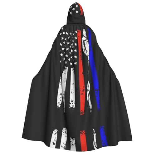 Apbdffjnf Umhang mit Kapuze für Erwachsene, dicker Kapuzenumhang mit Kapuze, Rot gestreift, Motiv: Feuerwehrmann, USA-Flagge, Unisex, Umhang mit Kapuze, für Damen und Herren, weich und elastisch Apbdffjnf Umhang mit Kapuze für Erwachsene, dicker Kapuzenumhang mit Kapuze, Rot gestreift, Motiv: Feuerwehrmann, USA-Flagge, Unisex, Umhang mit Kapuze, für Damen und Herren, weich und elastisch von Apbdffjnf