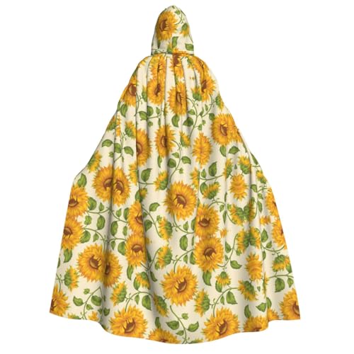 Apbdffjnf Umhang mit schöner gelber Sonnenblume für Erwachsene, dicker Kapuzenumhang, Unisex, Umhang mit Kapuze, Halloween-Kapuzenumhang für Damen und Herren, weich und elastisch Apbdffjnf Umhang mit schöner gelber Sonnenblume für Erwachsene, dicker Kapuzenumhang, Unisex, Umhang mit Kapuze, Halloween-Kapuzenumhang für Damen und Herren, weich und elastisch von Apbdffjnf
