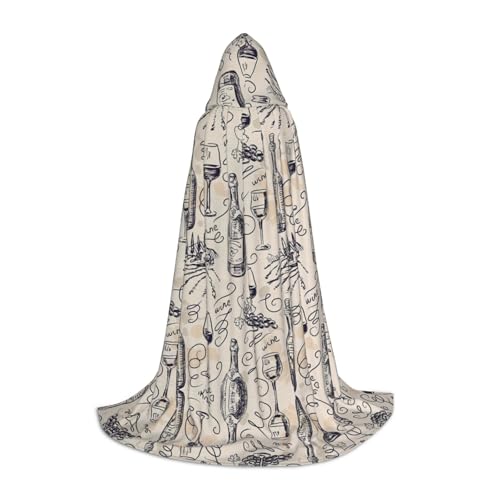 Kapuzenumhang für Teenager, Kostümparty, Halloween, weich und elastisch, Größe L Kapuzenumhang für Teenager, Kostümparty, Halloween, weich und elastisch, Größe L von Apbdffjnf