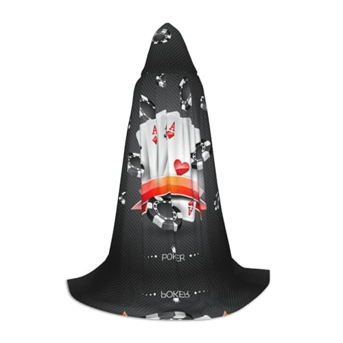 Kapuzenumhang für Teenager, Kostümparty, Halloween, weich und elastisch, Größe S Kapuzenumhang für Teenager, Kostümparty, Halloween, weich und elastisch, Größe S von Apbdffjnf