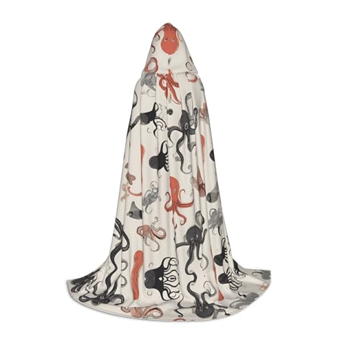 Kapuzenumhang für Teenager, Kostümparty, Halloween, weich und elastisch, Größe S Kapuzenumhang für Teenager, Kostümparty, Halloween, weich und elastisch, Größe S von Apbdffjnf