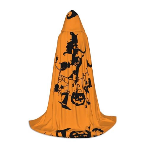 Kapuzenumhang für Teenager, Kostümparty, Halloween-Kapuzenumhang, weich und elastisch, Größe S von Apbdffjnf